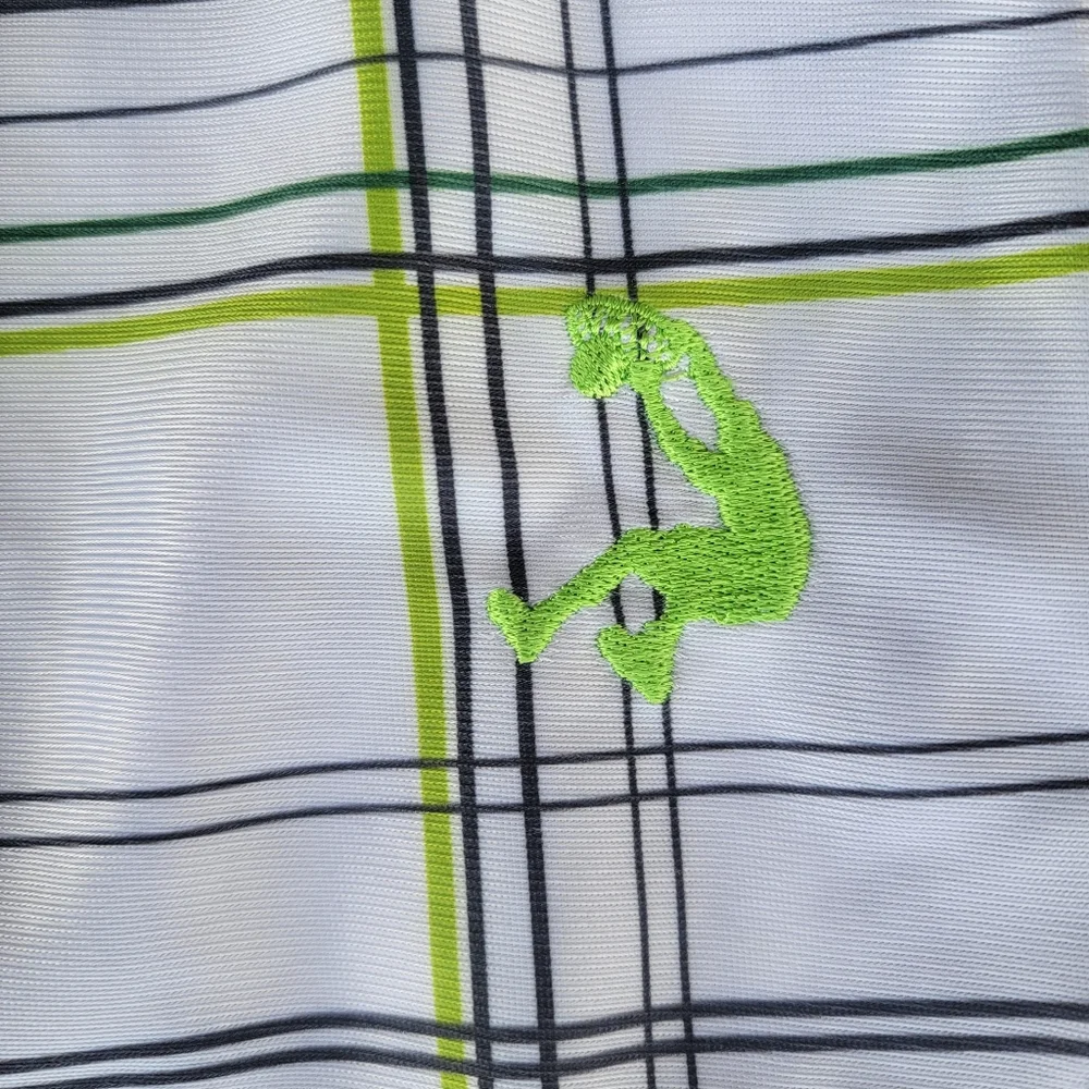 Vintage 90s Shaquille O'Neal Fashion Plaid Neon Green/Dark Gray Athletic Shorts